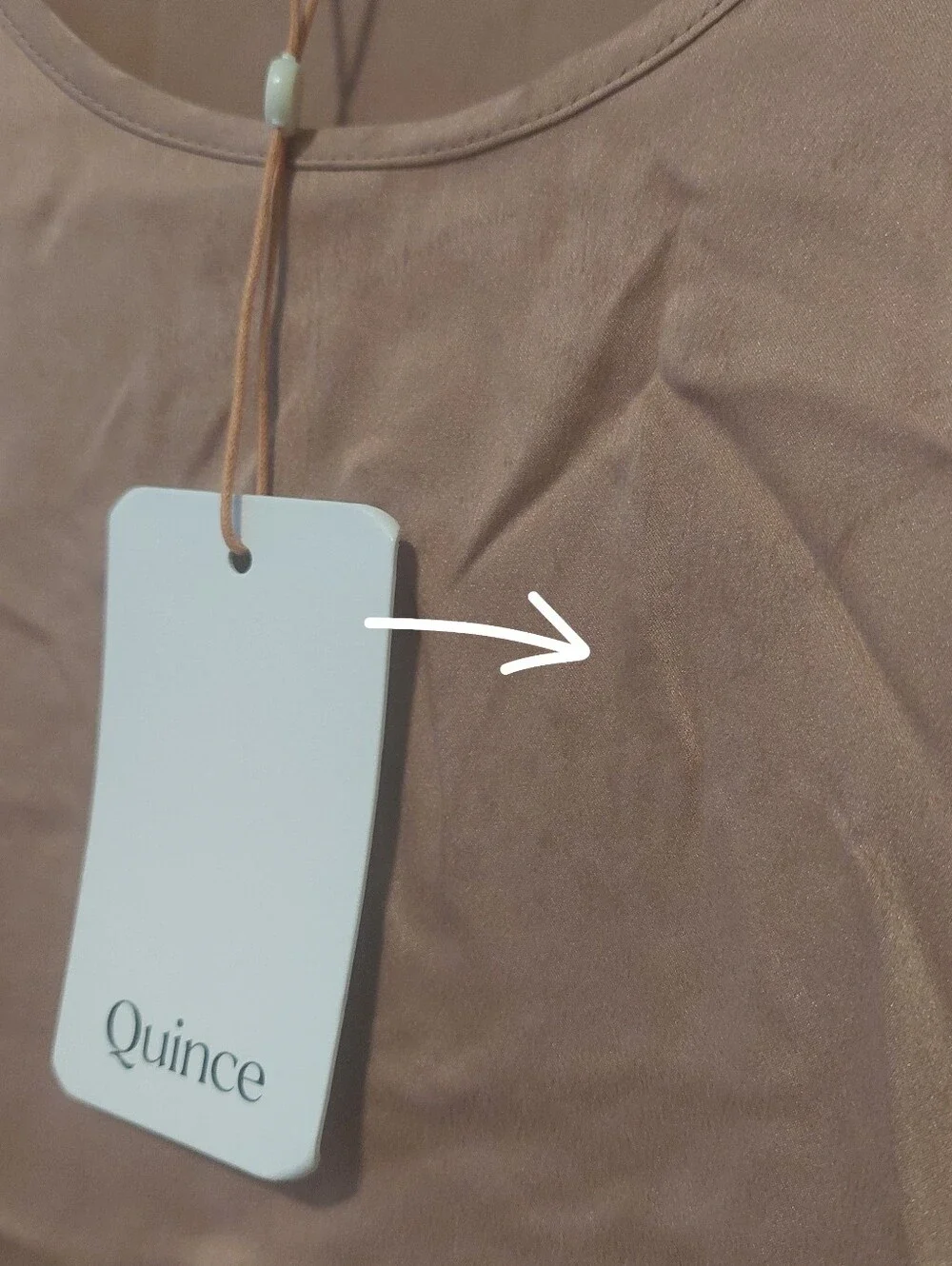 NWT! Quince 100% Washable Toasted Almond Silk Pajama Tank!  Sz. XS (H78)
